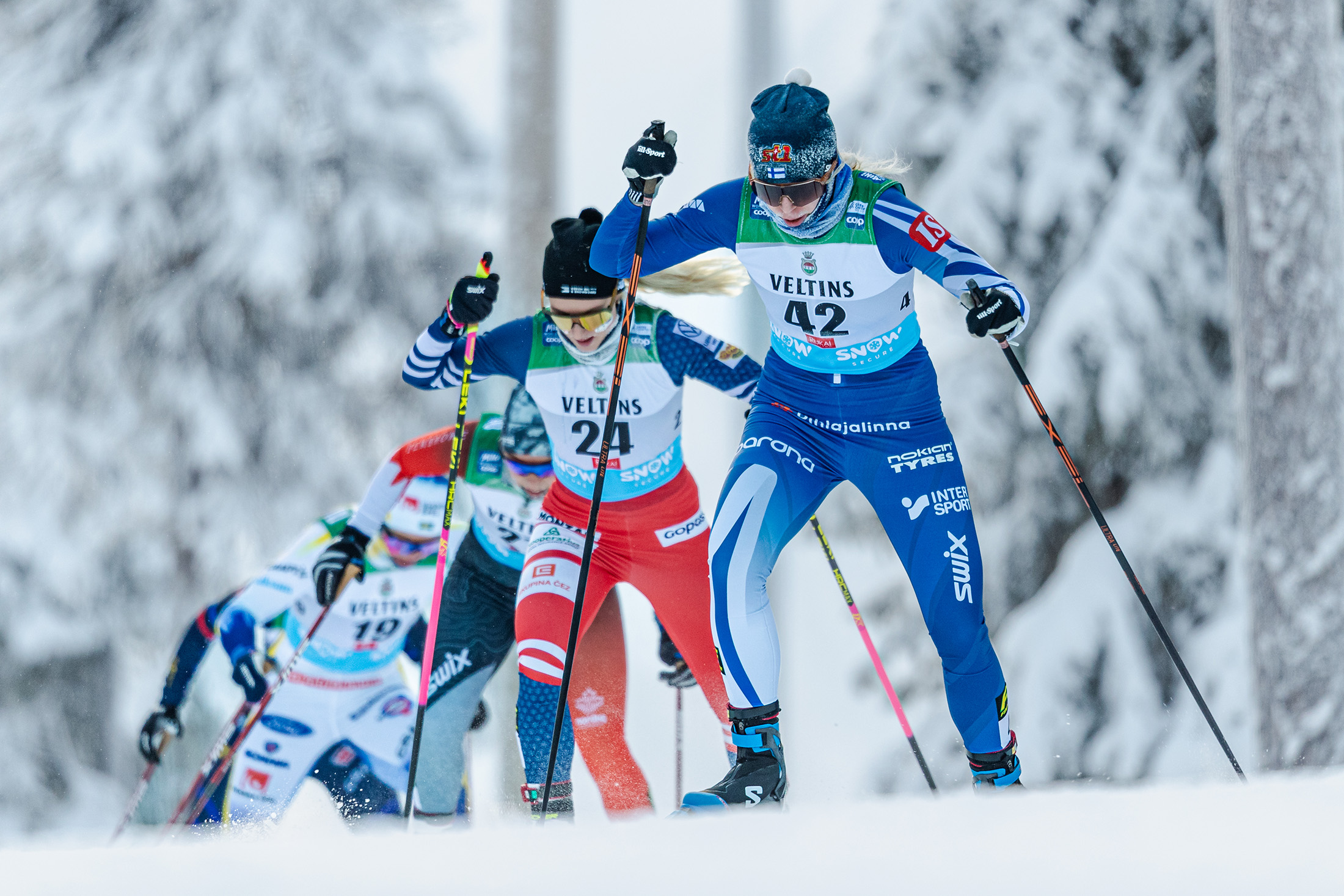 Ruka Nordic World Cup finished in cold weather at mass starts - Ruka Nordic